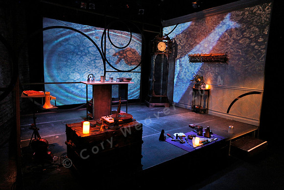 Prototype Festival Sunken Cathedral by Bora Yoon. Featuring Korean traditional dance and drumming artist Vong Pak, projections by Adam Larsen, set by Tom Lee, interaction design by R. Luke DuBois, and