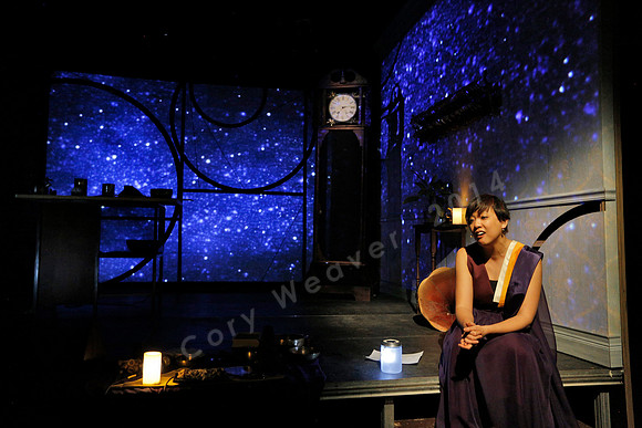 Prototype Festival Sunken Cathedral by Bora Yoon. Featuring Korean traditional dance and drumming artist Vong Pak, projections by Adam Larsen, set by Tom Lee, interaction design by R. Luke DuBois, and