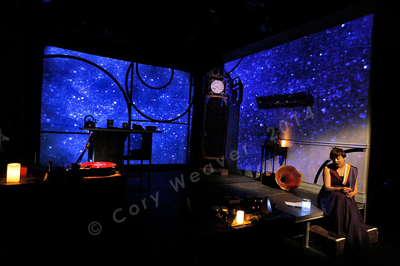 Prototype Festival Sunken Cathedral by Bora Yoon. Featuring Korean traditional dance and drumming artist Vong Pak, projections by Adam Larsen, set by Tom Lee, interaction design by R. Luke DuBois, and