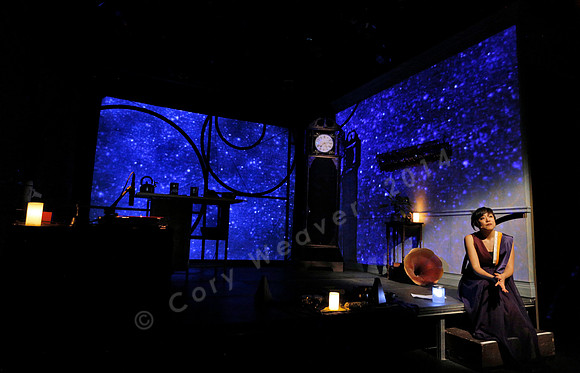 Prototype Festival Sunken Cathedral by Bora Yoon. Featuring Korean traditional dance and drumming artist Vong Pak, projections by Adam Larsen, set by Tom Lee, interaction design by R. Luke DuBois, and