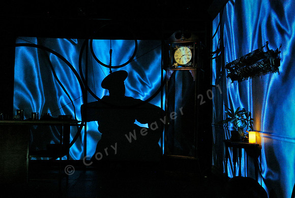 Prototype Festival Sunken Cathedral by Bora Yoon. Featuring Korean traditional dance and drumming artist Vong Pak, projections by Adam Larsen, set by Tom Lee, interaction design by R. Luke DuBois, and