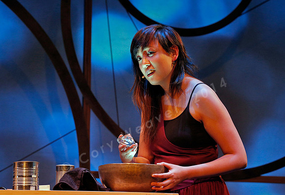Prototype Festival Sunken Cathedral by Bora Yoon. Featuring Korean traditional dance and drumming artist Vong Pak, projections by Adam Larsen, set by Tom Lee, interaction design by R. Luke DuBois, and