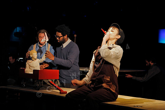Prototype Festival presents “The Scarlet Ibis” Directed by Mallory Catlett, Music Direction by Steven Osgood, Puppetry Design by Tom Lee, Set Design by Joseph Silovsky, Lighting Design by Jeanette Oi-