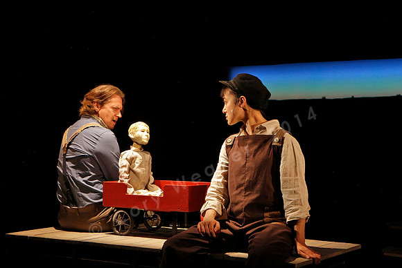 Prototype Festival presents “The Scarlet Ibis” Directed by Mallory Catlett, Music Direction by Steven Osgood, Puppetry Design by Tom Lee, Set Design by Joseph Silovsky, Lighting Design by Jeanette Oi-
