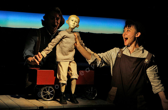 Prototype Festival presents “The Scarlet Ibis” Directed by Mallory Catlett, Music Direction by Steven Osgood, Puppetry Design by Tom Lee, Set Design by Joseph Silovsky, Lighting Design by Jeanette Oi-