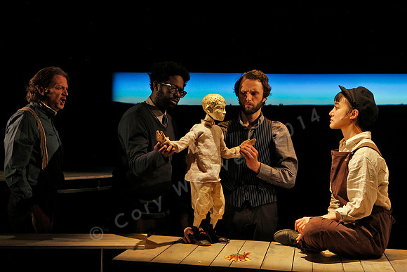 Prototype Festival presents “The Scarlet Ibis” Directed by Mallory Catlett, Music Direction by Steven Osgood, Puppetry Design by Tom Lee, Set Design by Joseph Silovsky, Lighting Design by Jeanette Oi-