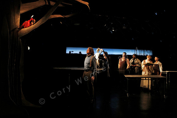 Prototype Festival presents “The Scarlet Ibis” Directed by Mallory Catlett, Music Direction by Steven Osgood, Puppetry Design by Tom Lee, Set Design by Joseph Silovsky, Lighting Design by Jeanette Oi-