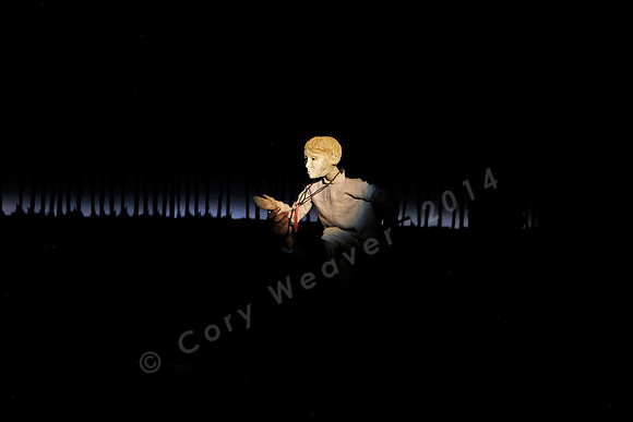 Prototype Festival presents “The Scarlet Ibis” Directed by Mallory Catlett, Music Direction by Steven Osgood, Puppetry Design by Tom Lee, Set Design by Joseph Silovsky, Lighting Design by Jeanette Oi-