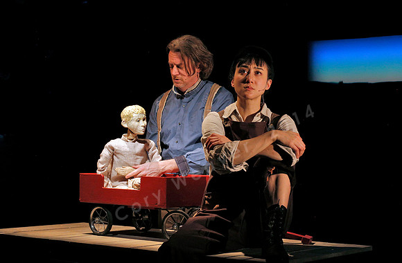 Prototype Festival presents “The Scarlet Ibis” Directed by Mallory Catlett, Music Direction by Steven Osgood, Puppetry Design by Tom Lee, Set Design by Joseph Silovsky, Lighting Design by Jeanette Oi-