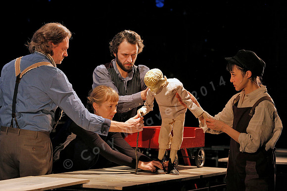 Prototype Festival presents “The Scarlet Ibis” Directed by Mallory Catlett, Music Direction by Steven Osgood, Puppetry Design by Tom Lee, Set Design by Joseph Silovsky, Lighting Design by Jeanette Oi-